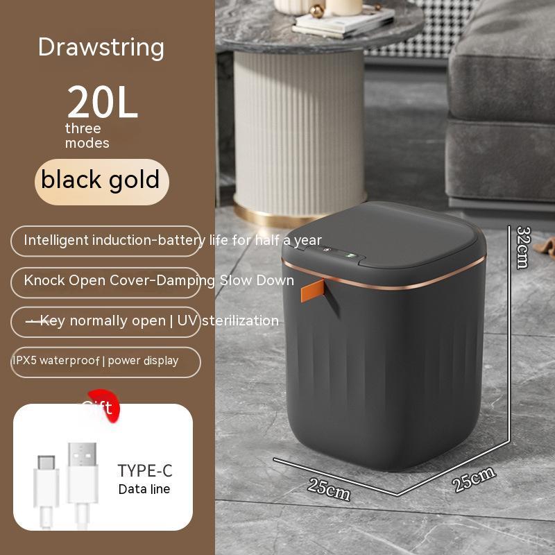 Smart Trash Can With Lid For Bedroom or Kitchen